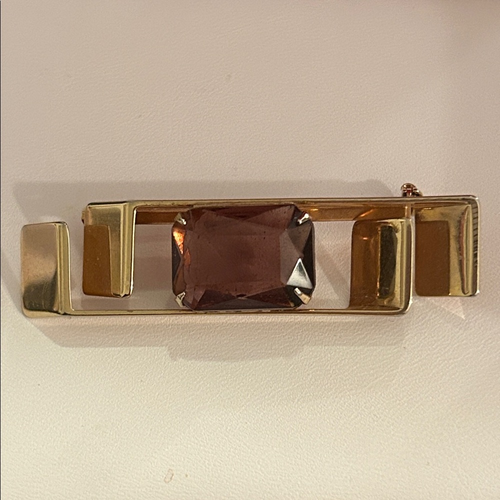 Vintage Amethyst Lapel Pin